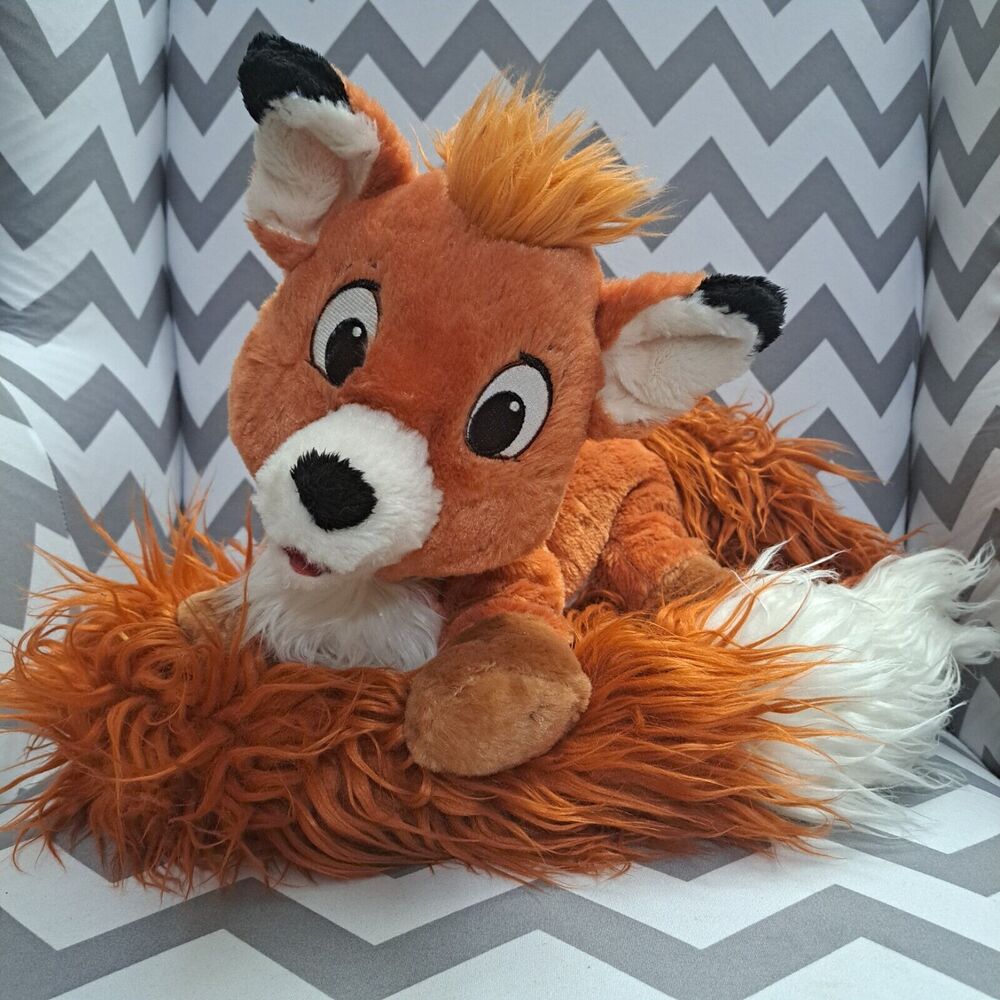 TODD Fox & The Hound 11" Plush 42" Long Tail Boa Disney Parks Disneyland Stuffed